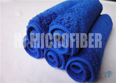 Poliamida super macia super azul do poliéster 20% do absorvente 80% de pano de limpeza do carro de Microfiber da cor