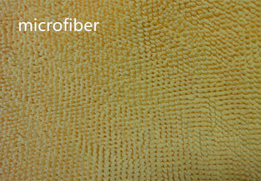 De Microfiber 550gsm do amarelo 150cm da largura do poliéster tela 100% de Chenille pequena